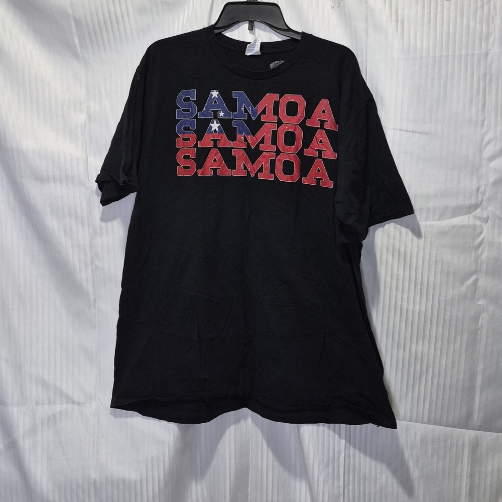 Black 3X 'Samoa' Graphic Men's Tee Shirt